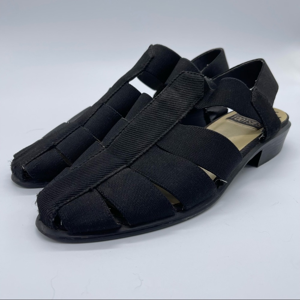 Vintage Mootsies Tootsies Sandals Elastic heel strap, No size Tag, fits like 8.5